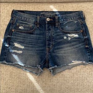 AEO Denim Shorts Like New with Hidden Buttons